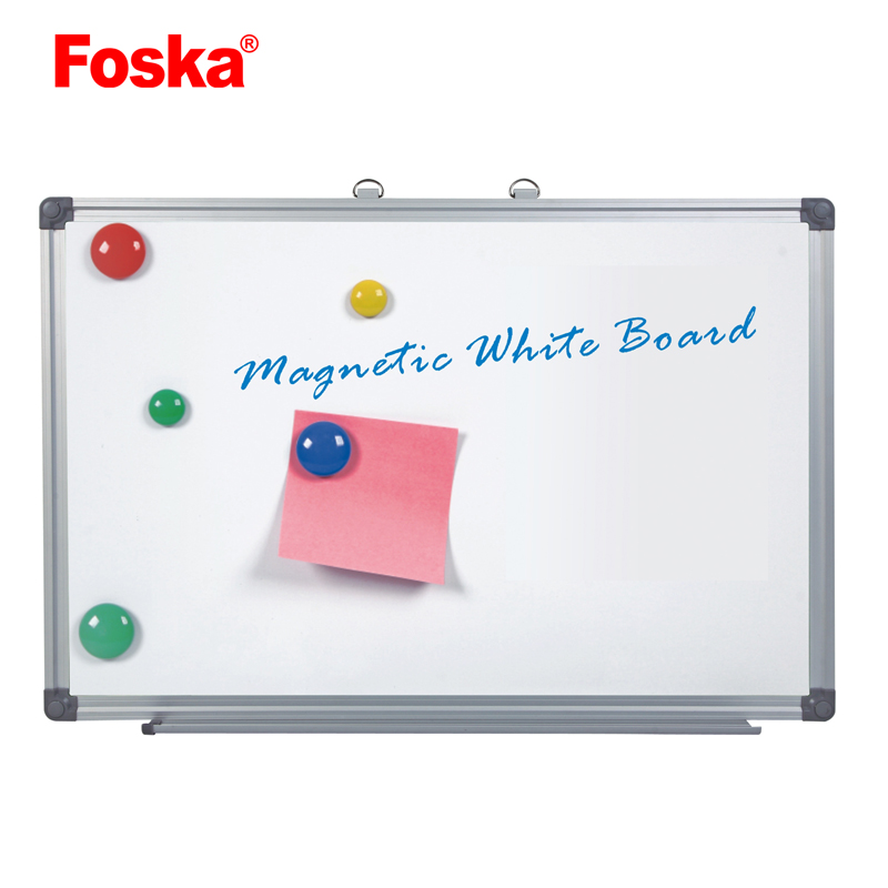 Foska School Office Wall Mounted Durable Metal Aluminum Frame Erase Mobile Magnetic White Board