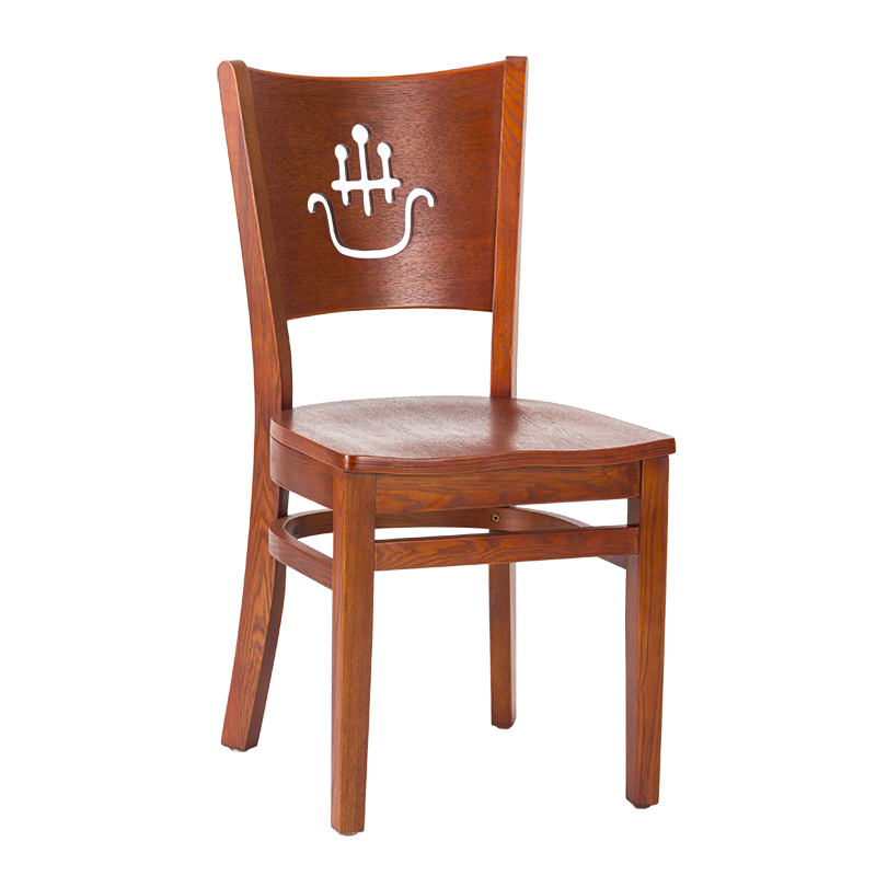 Solid Wood Chair Thailand Rubber Wood Restaurant Dining Chair