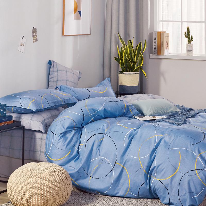 Comforter printed,flast sheet,pillow case