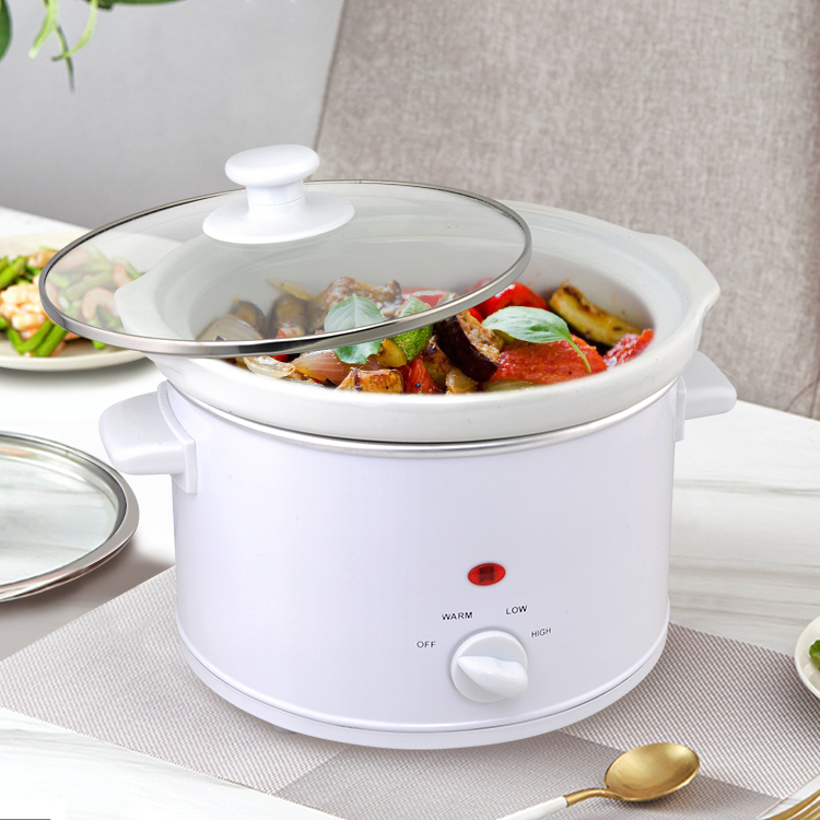 Deluxe Kitchenware Multi Electric Stainless steel Round Slow Cooker CROCK POT 2.5L