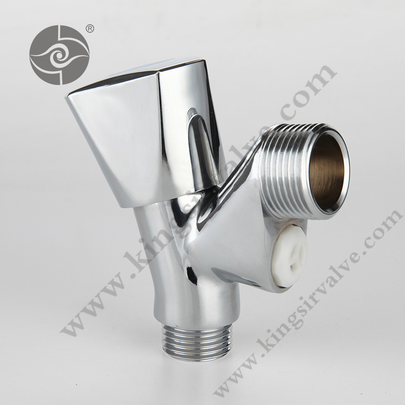 Chrome plated angle valve