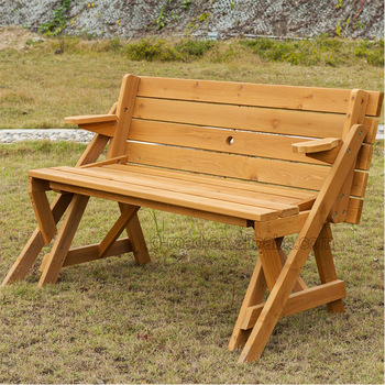 2-in-1 Wooden Picnic Table