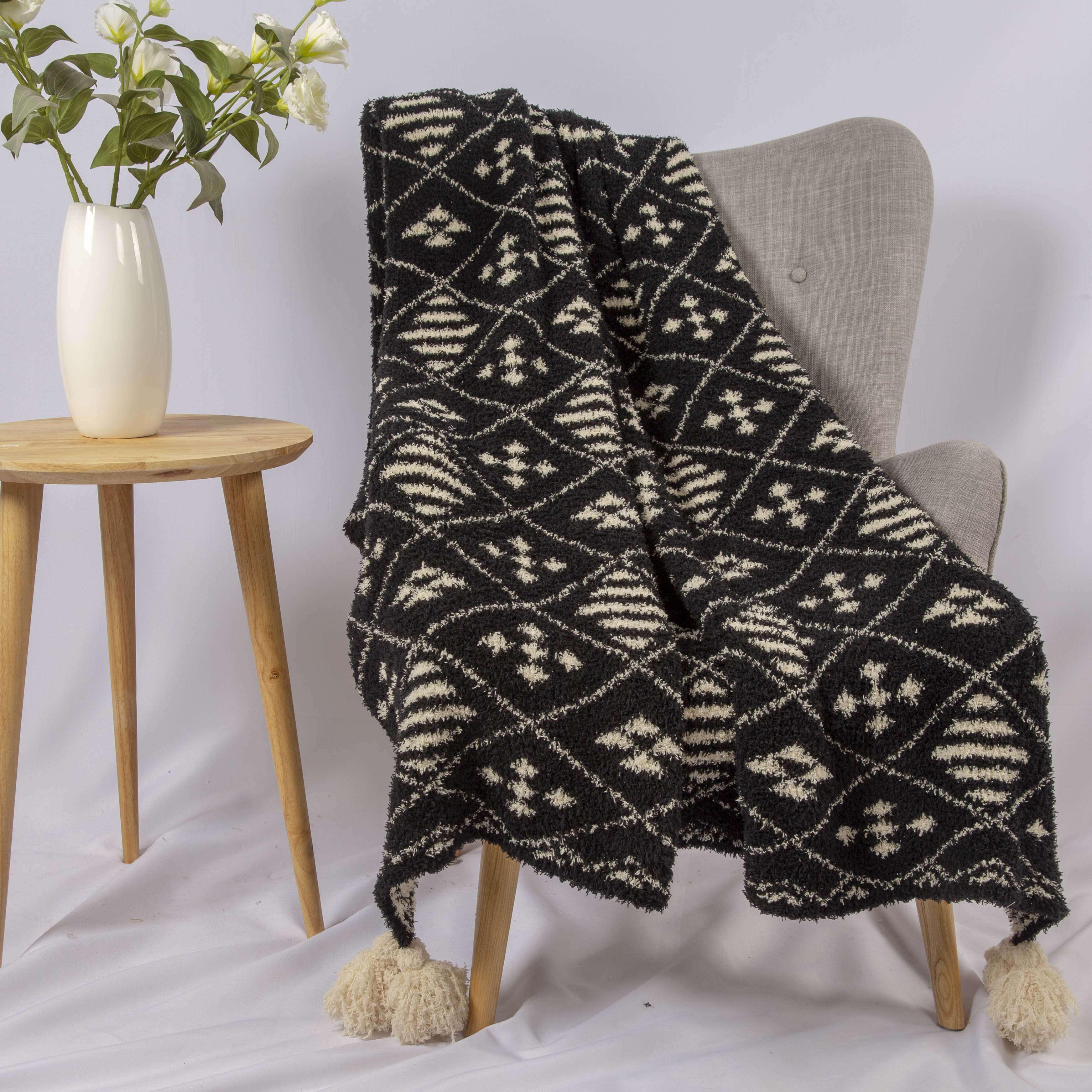 jacquard throw