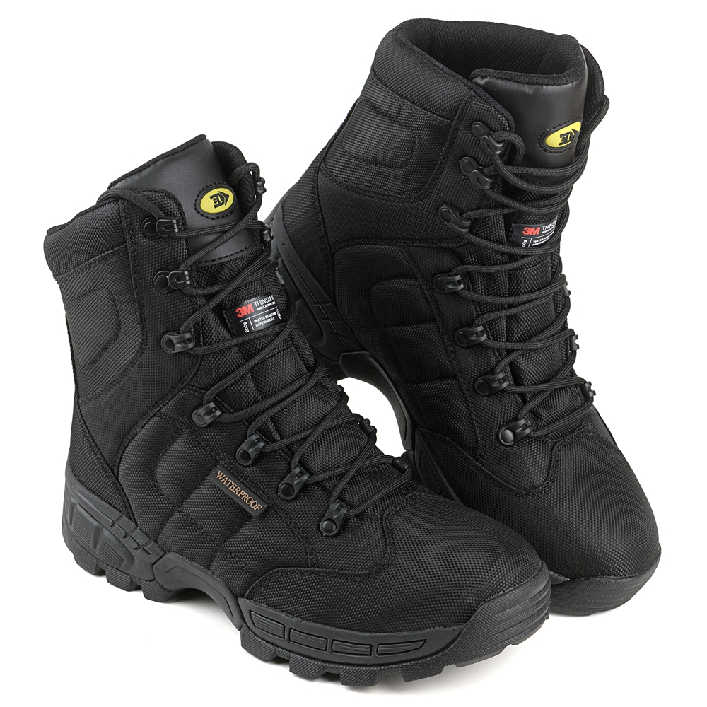 8 inch Waterproof Black hunting boot / Black outdoor shoe