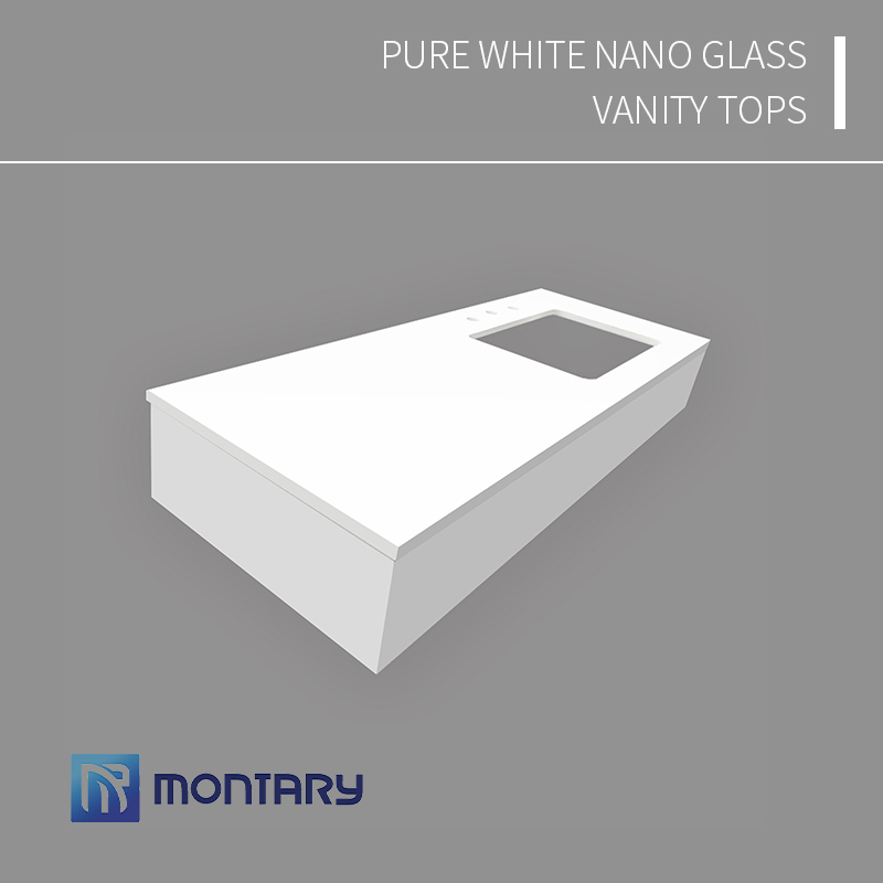 Nano glass vanity tops
