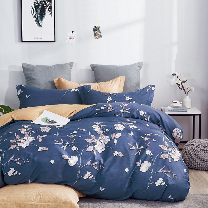 Comforter printed,flast sheet,pillow case