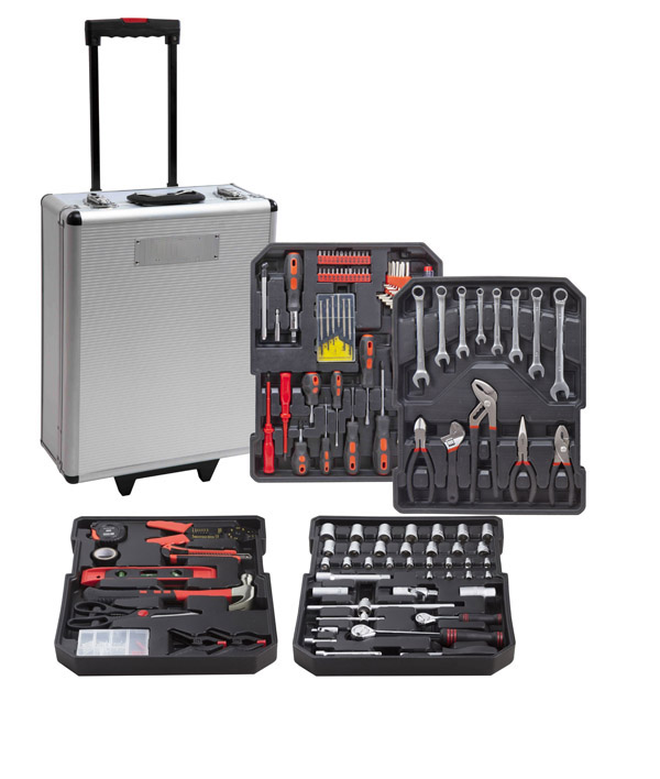 260pcs Aluminum Trolley Tool Kit