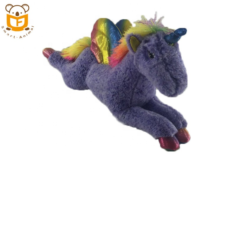 High quality unicorn soft plush animal toys horse