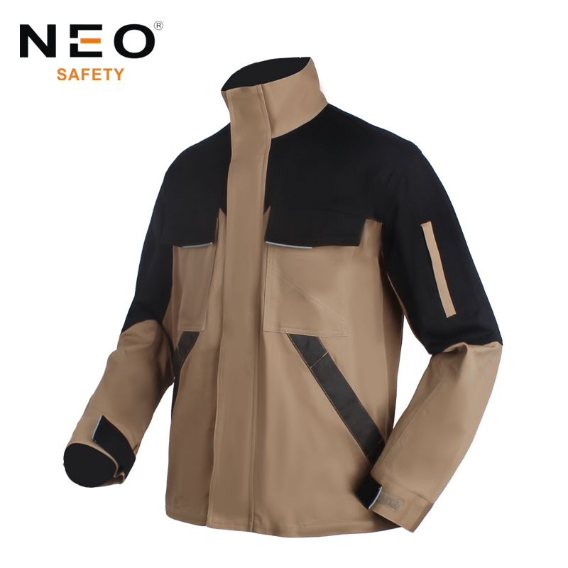 Color Combinnation 100% Cotton Spandex Working Jacket