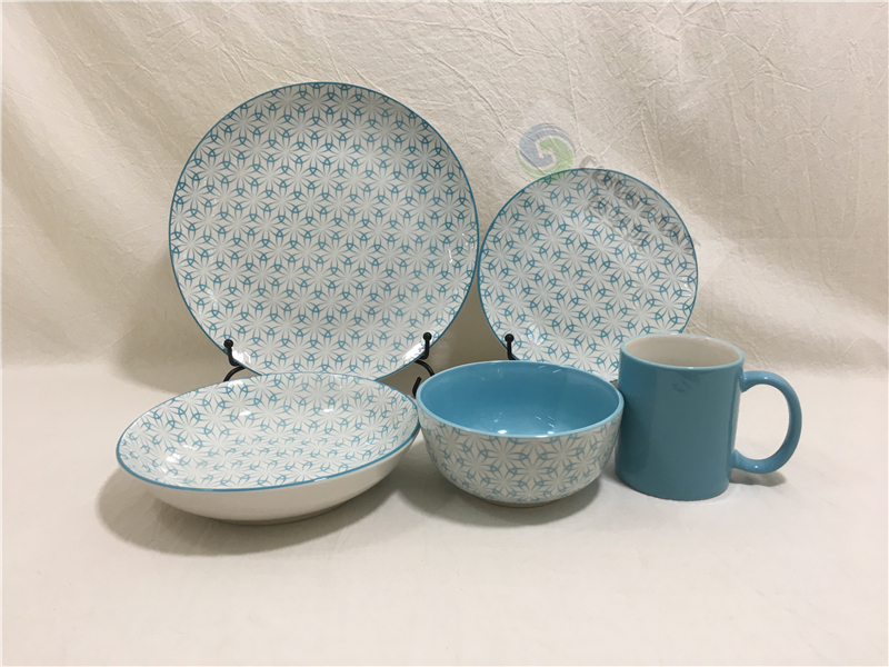 Porcelain，Pad painting Dinnerware