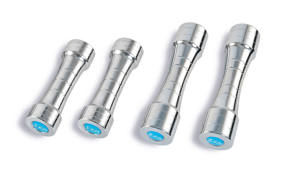 Fixed uni-body joint-bamboo chrome dumbbell 1-10KG