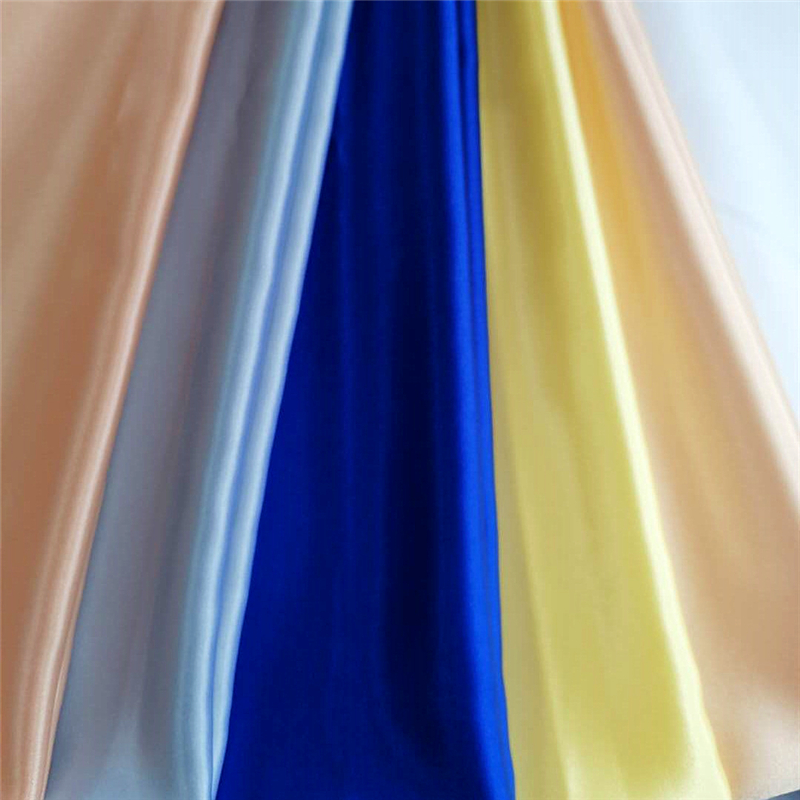 Upscale 100% Polyester Plain Dyed Plain Shine Satin Twist