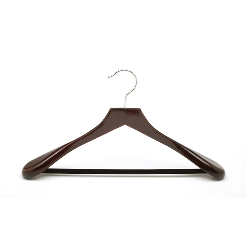 Deluxe wooden coat hanger