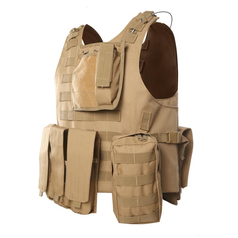Quick release tactical molle military army aramid bulletproof vest of BVXX-07