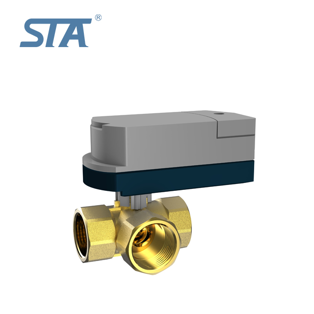 STA.1501 yuhuan china suppliers 2-port brass motorized valve