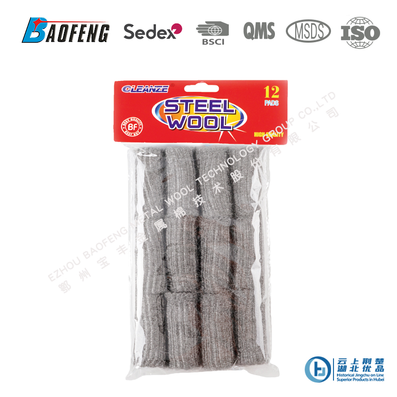 Steel wool roll