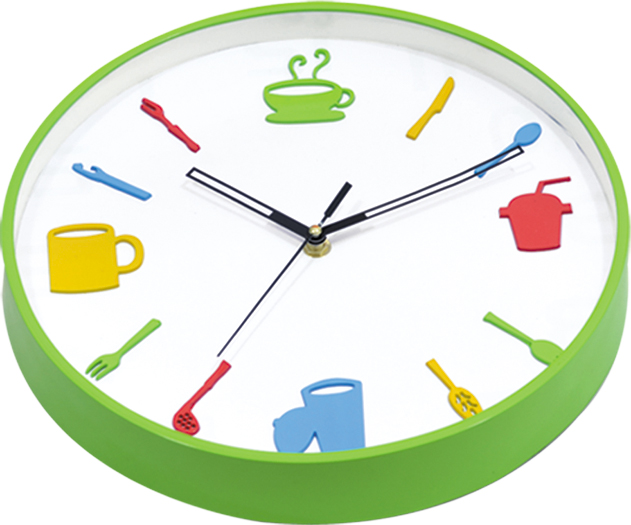 Wall clock; quartz clock; coffee clock; kitchen clock; stick number clock; decorative clock; simple round 12inch 30CM wall clock