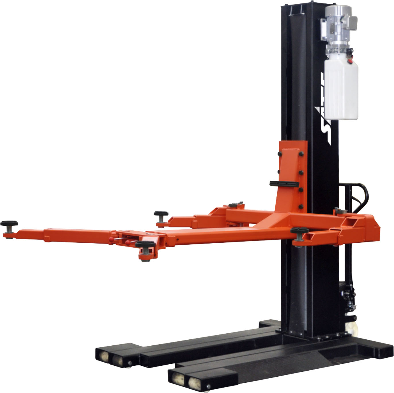 Mobile Single Post Lift,Automatic Lock Release