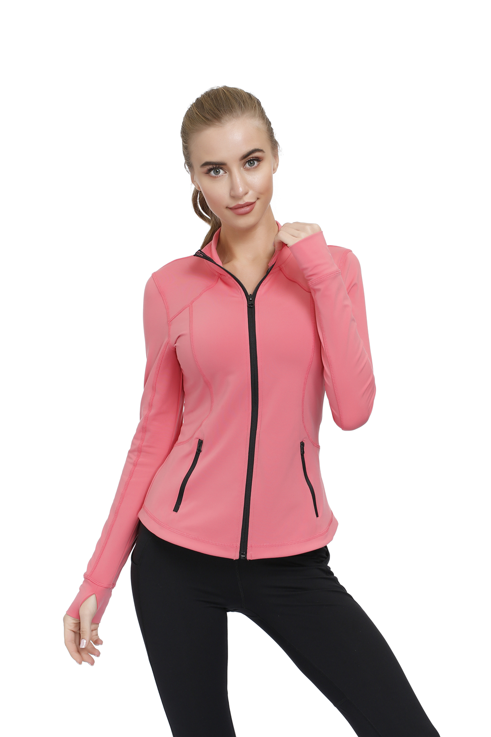 Recycled Poly/Spandex Yoga Jacket Top