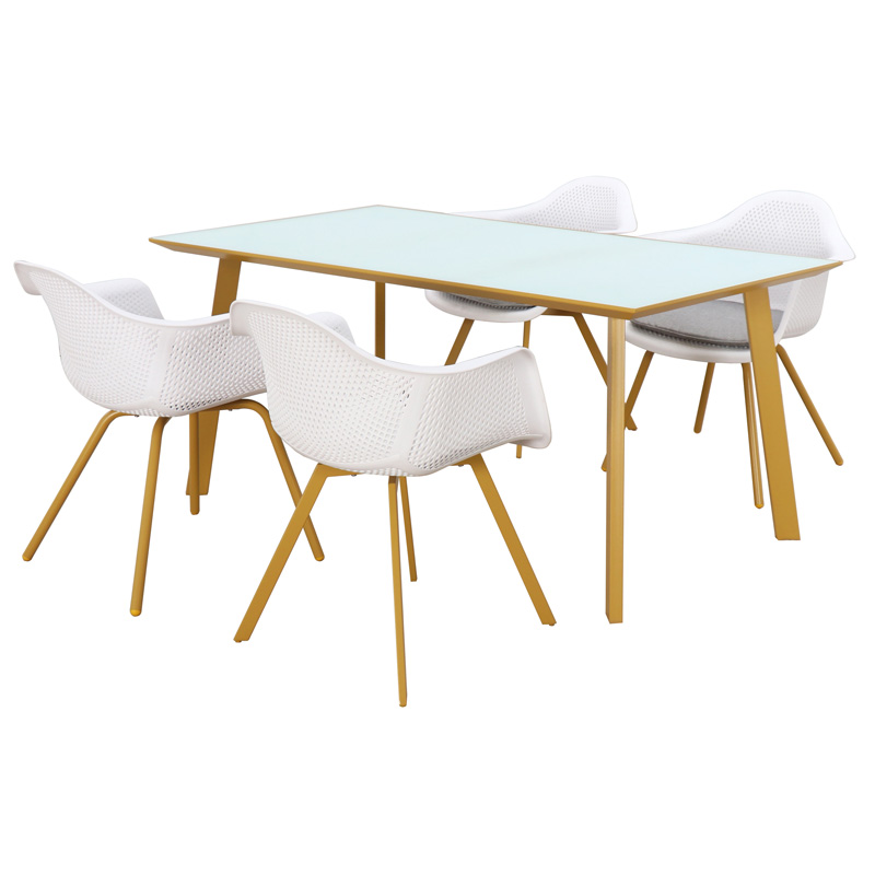 1 Outdoor leisure furniture Minimalist Modern Design Dining Set