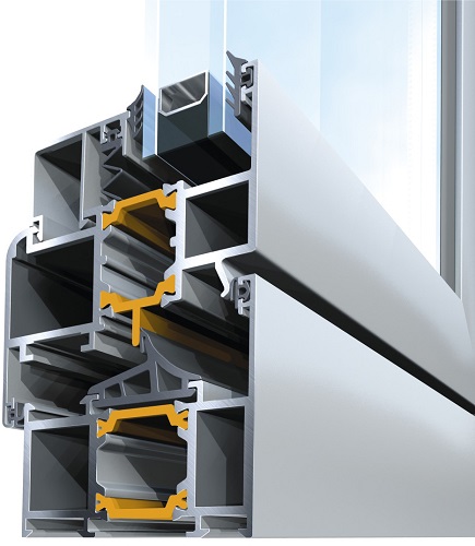 SY Customized 6063 T5 Thermal Break Casement Aluminum Window Profile broken bridge window