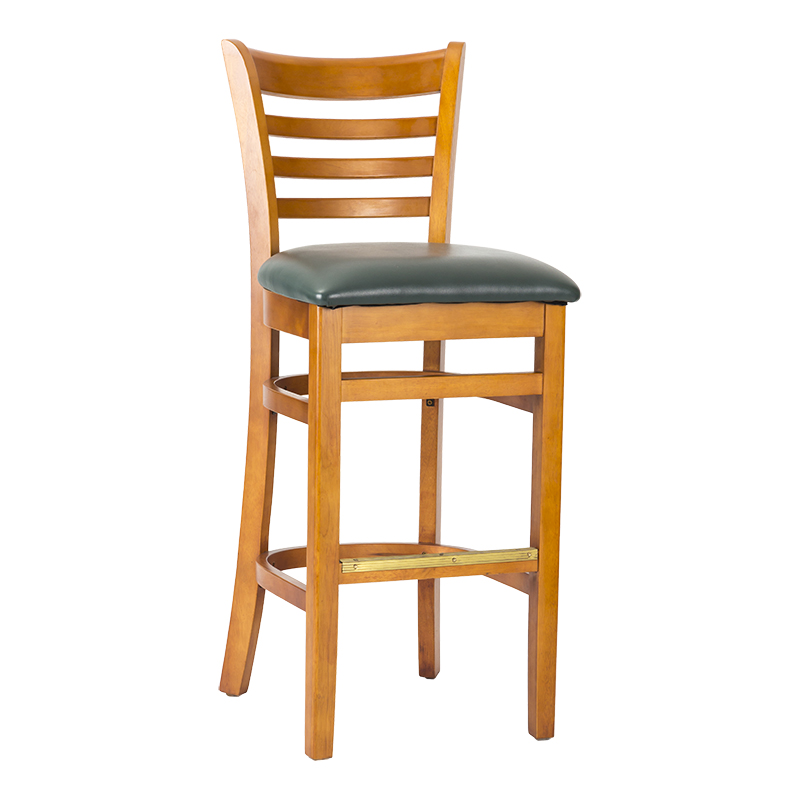 Solid Wood Barstool Ladder Back Counter Stool Restaurant Coffee Shop Nifght Bar High Bar Chair