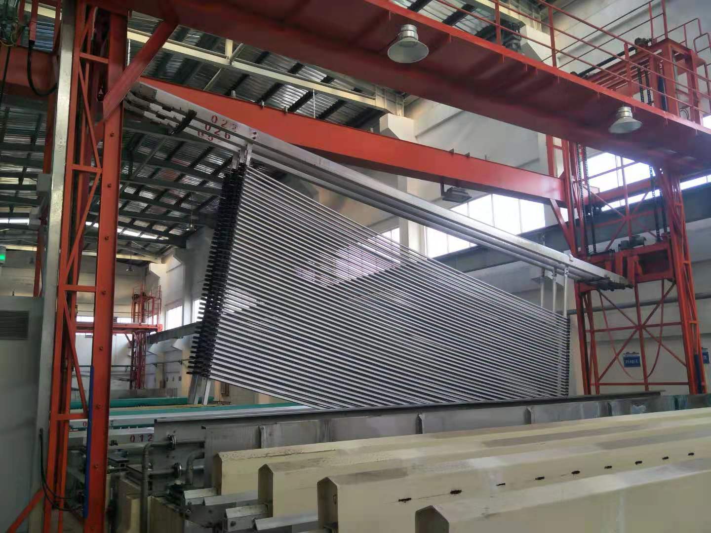 aluminum profiles horizontal anodizing line