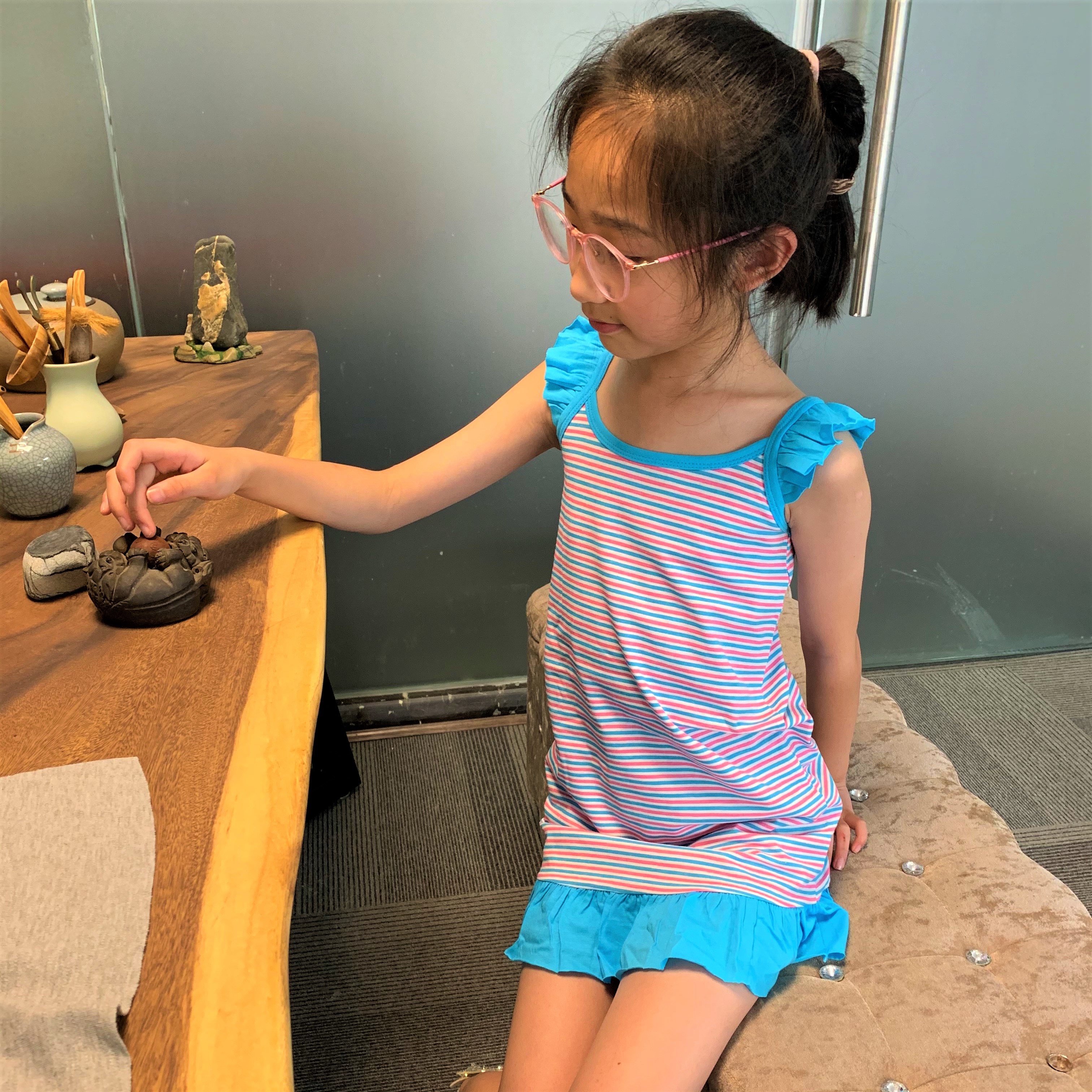 Girls' home dress