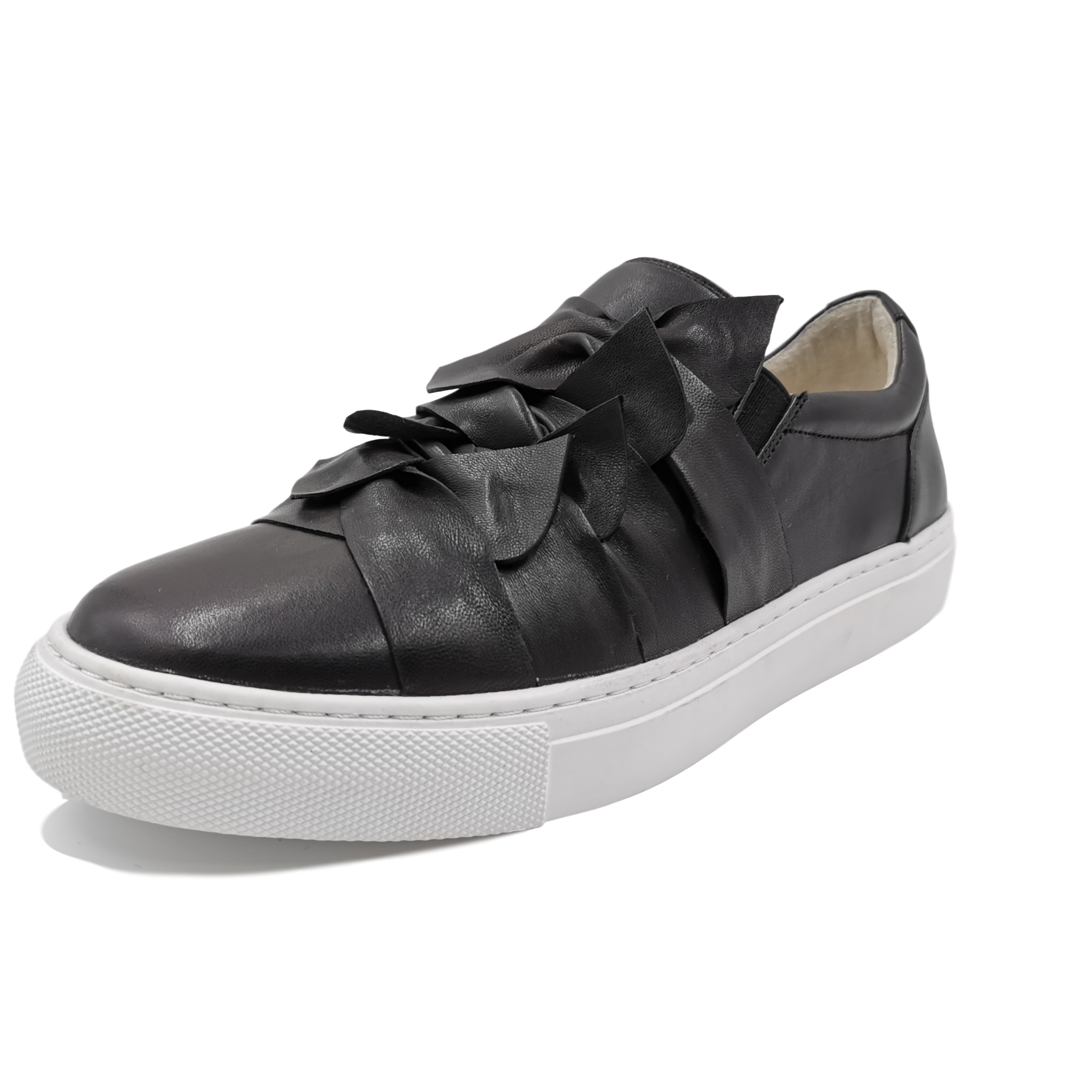 new hot leather flat fashion sneaker