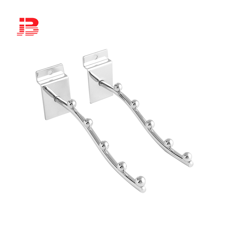 Slatwall display 8mm wire hook with 5 beads