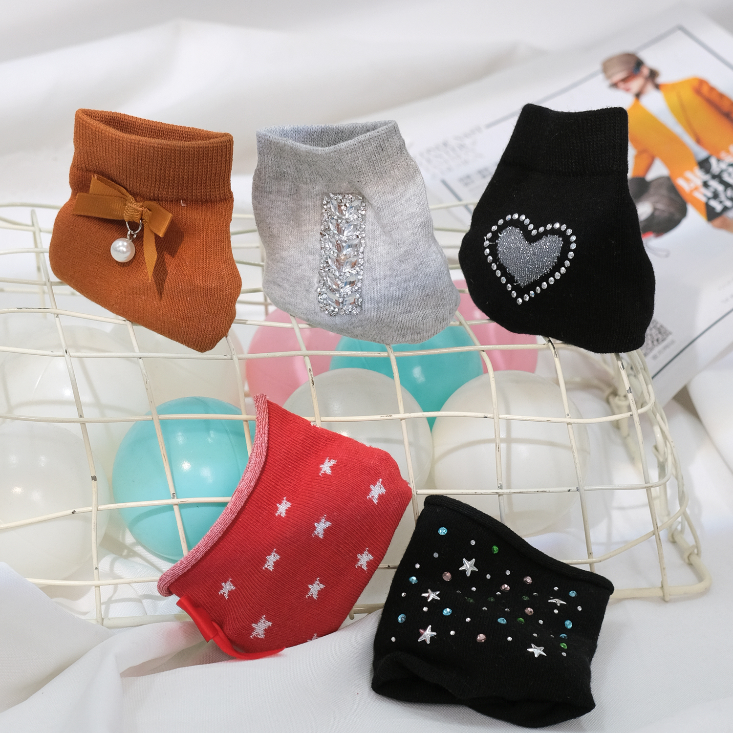Women Socks with Accessories