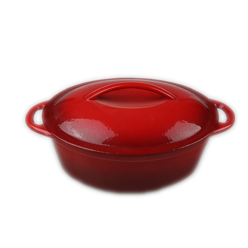 32 cm Cast Iron Enamel Oval Pot