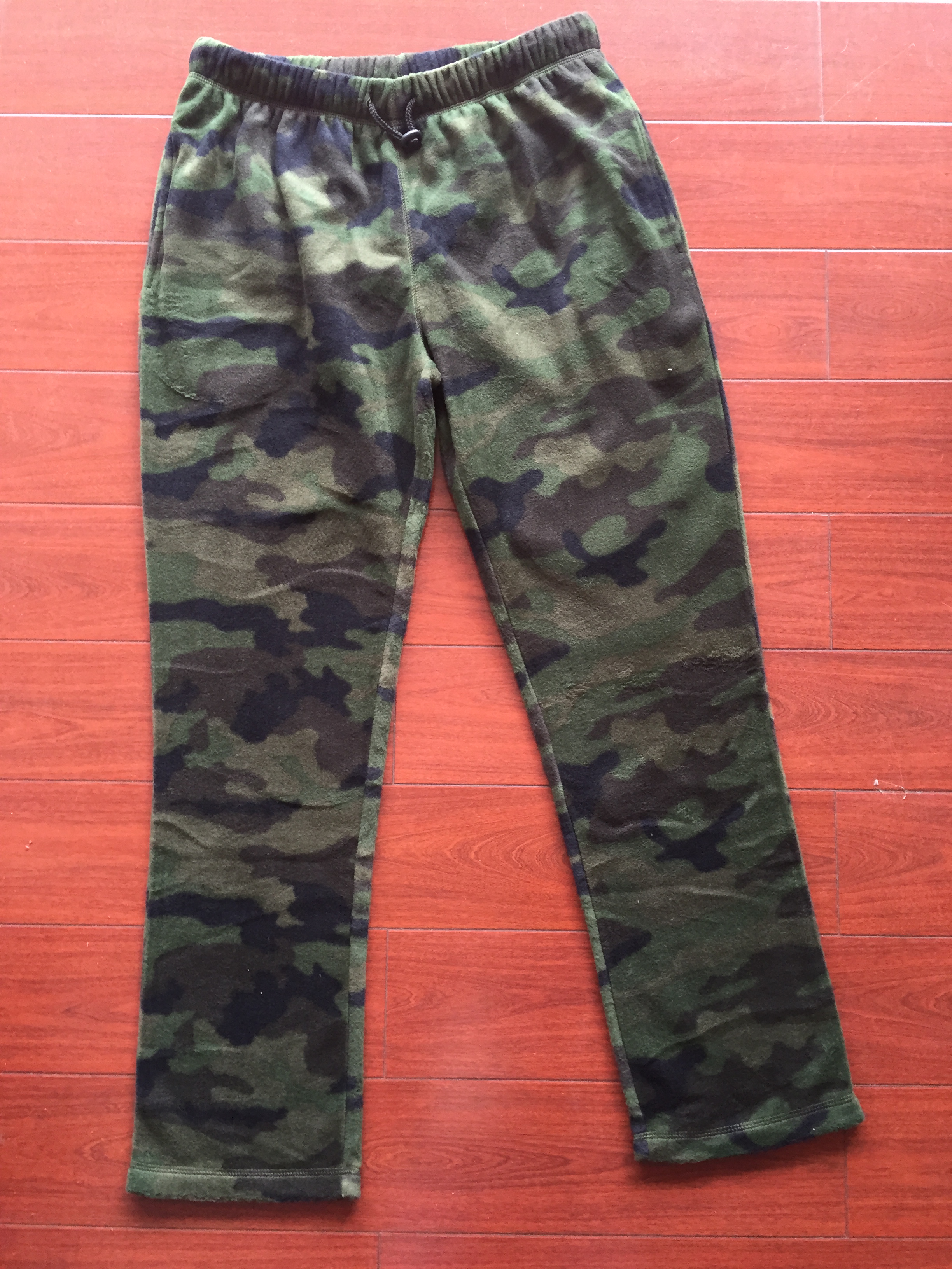 Pant Men's fleece long pant PYJAMA PANT PRINTING CHECK / ARM PRINTING / SOLID COLOR