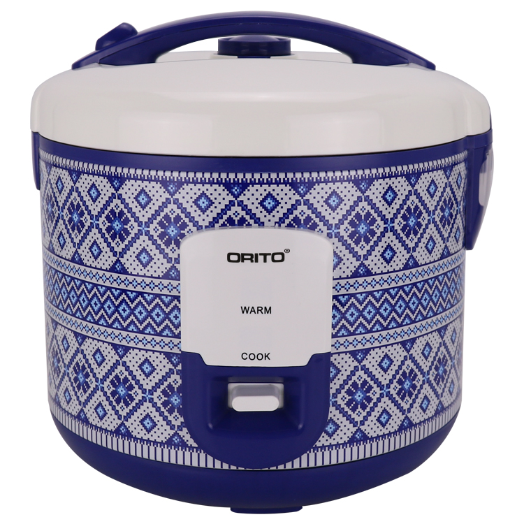 001 1.0L 1.8L 2.2L Joint body tin plate housing deluxe electric rice cooker with pp steamer