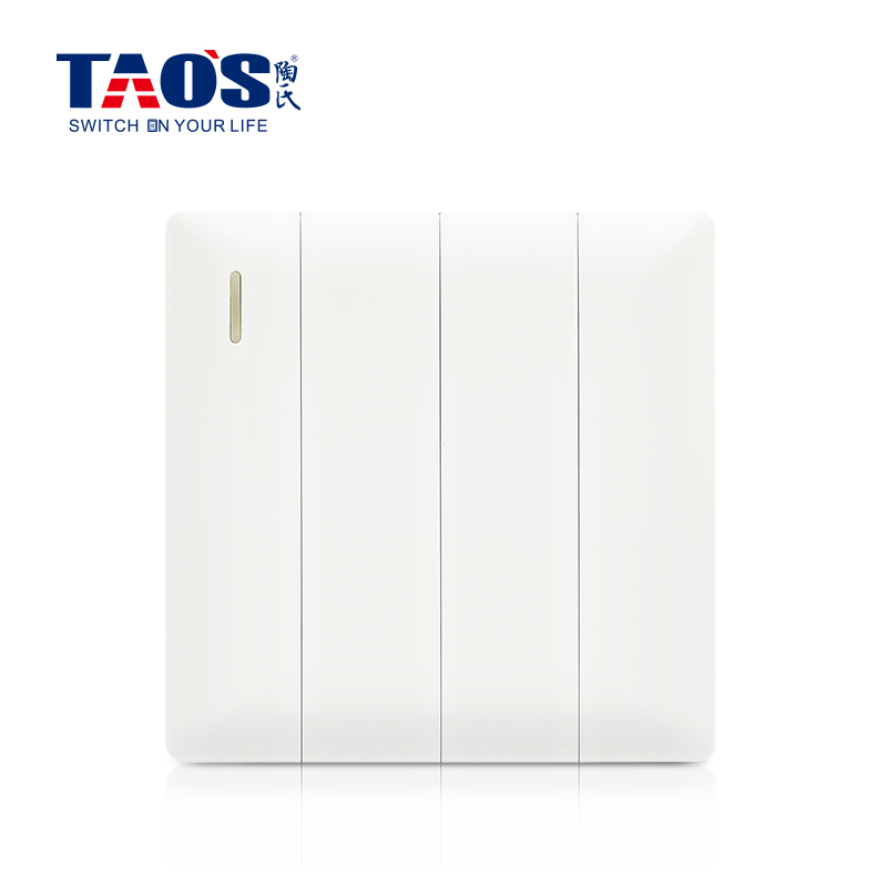10A 4 gang 1 way / 2 way switch (wide dolly) + fluorescent strip