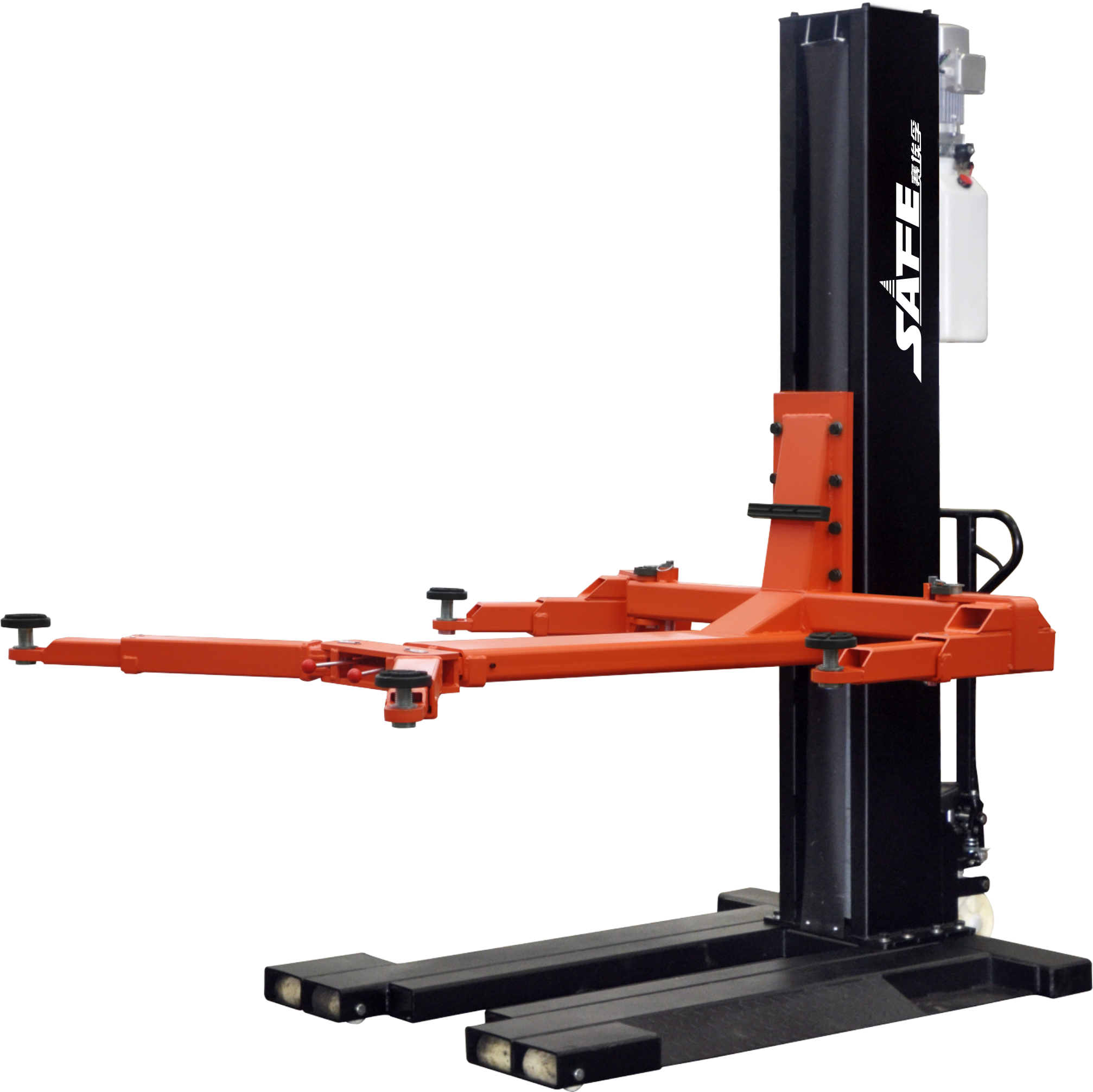 Mobile Single Post Lift,Manual Lock Release