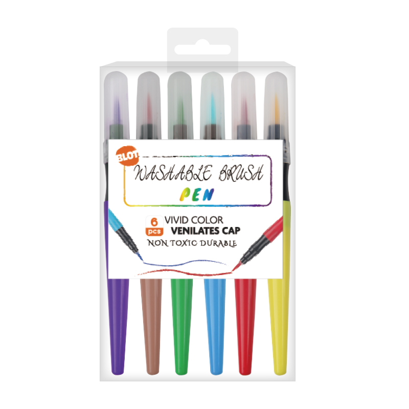 Washable brush pe