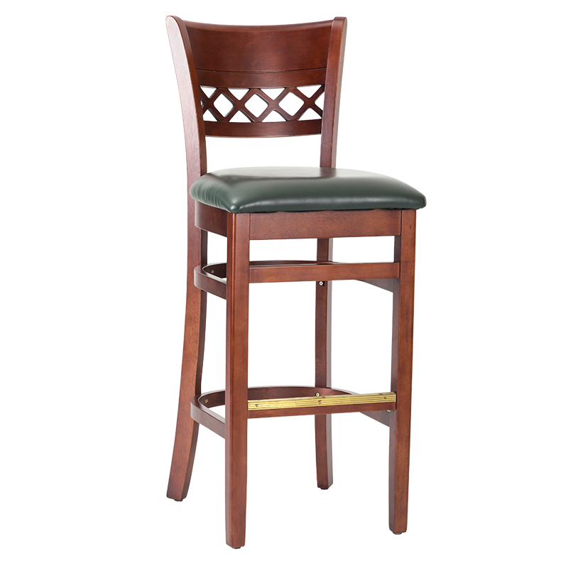 Solid Wood Chair Thailand Rubber Wood Restaurant Barstool