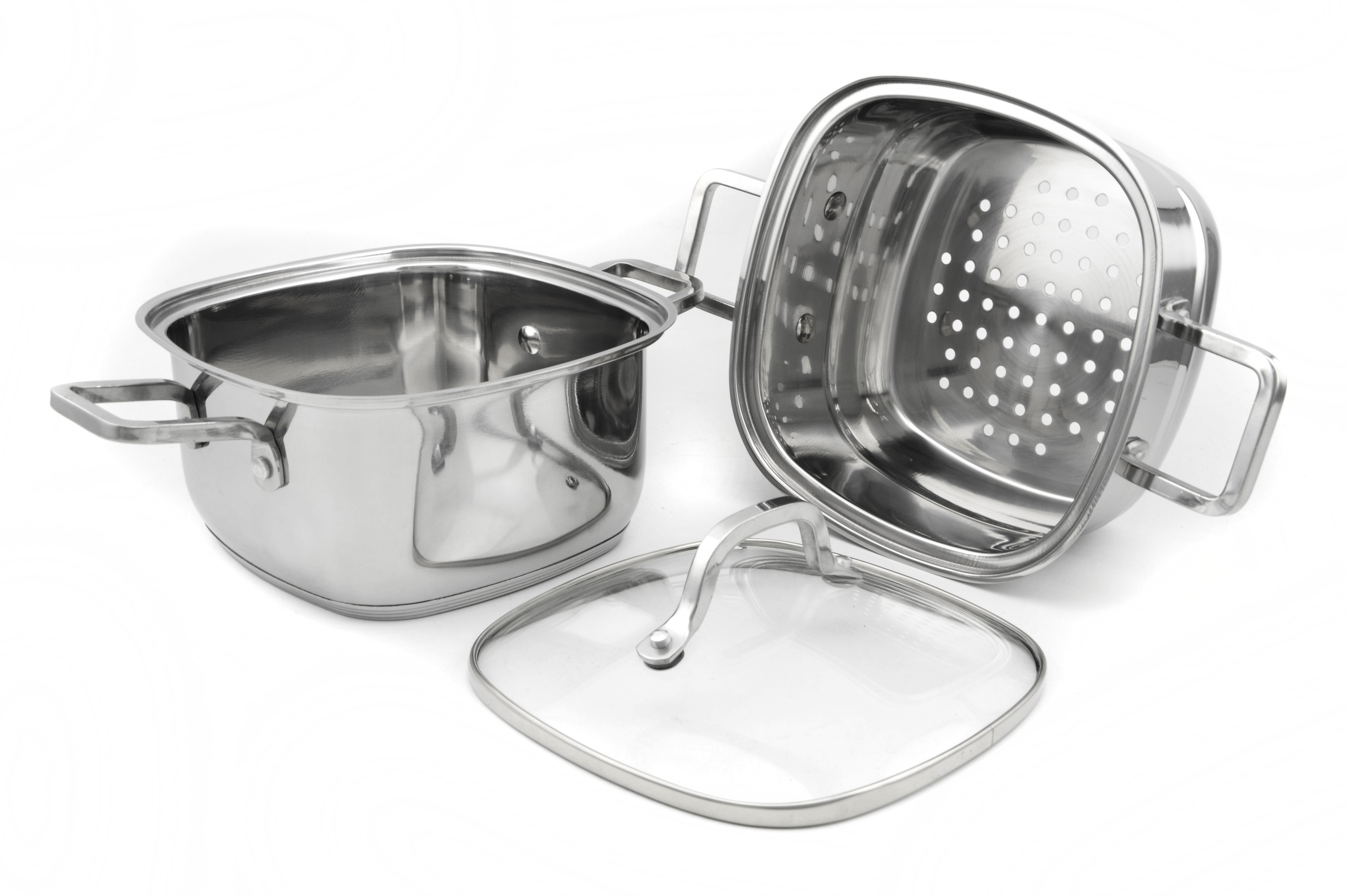 Stainless steel square steamer