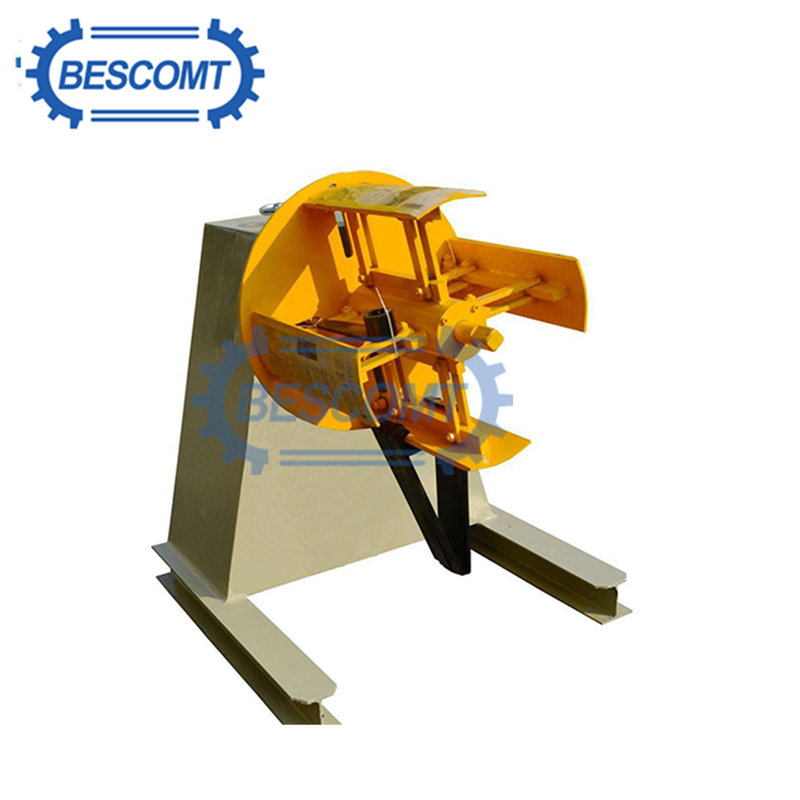 Manual galvanized steel coil uncoiler machine