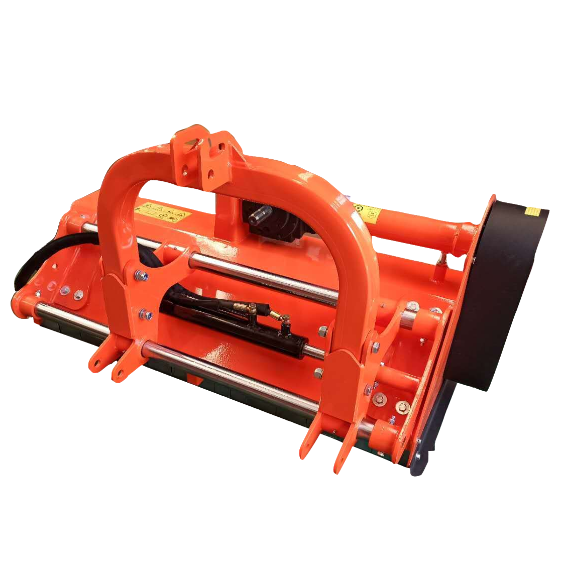 Side shift flail mower