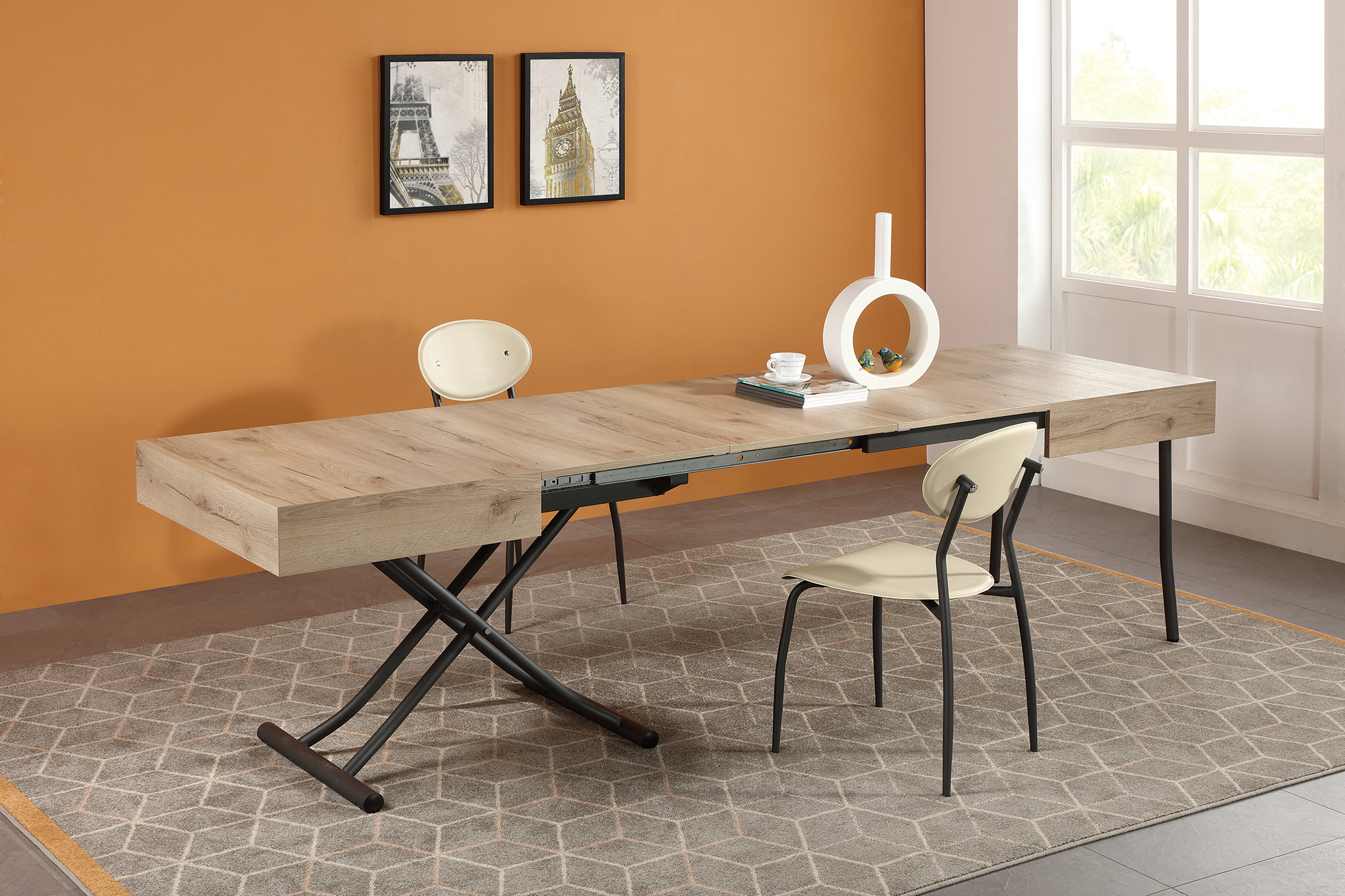 Convertible dining table