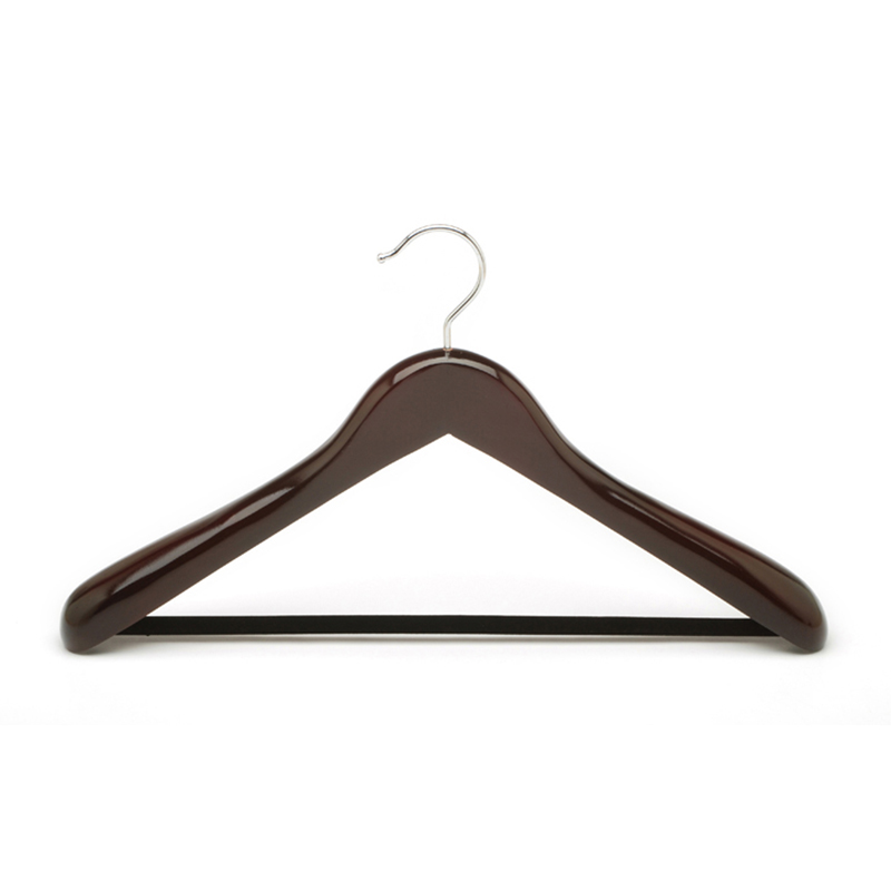 Deluxe wooden coat hanger