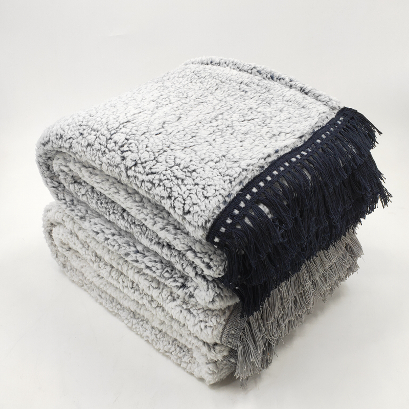 Fringed Sherpa Throw
