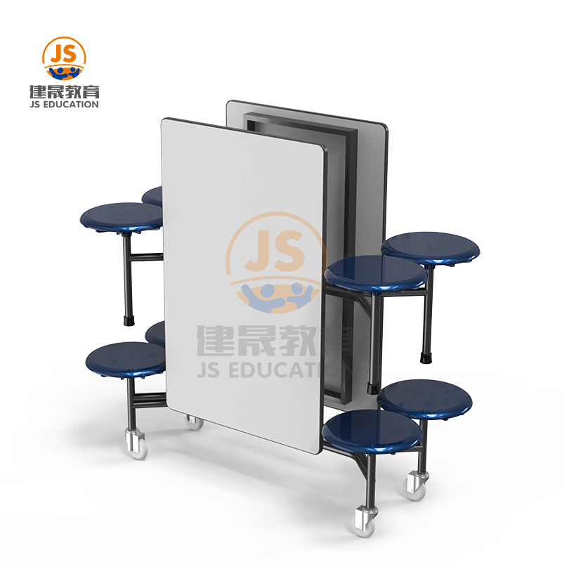 Oval shape multi seats Folding School Dining Cafeteria table