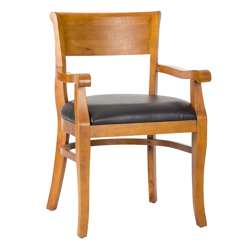 Solid Wood Chair With Armrest