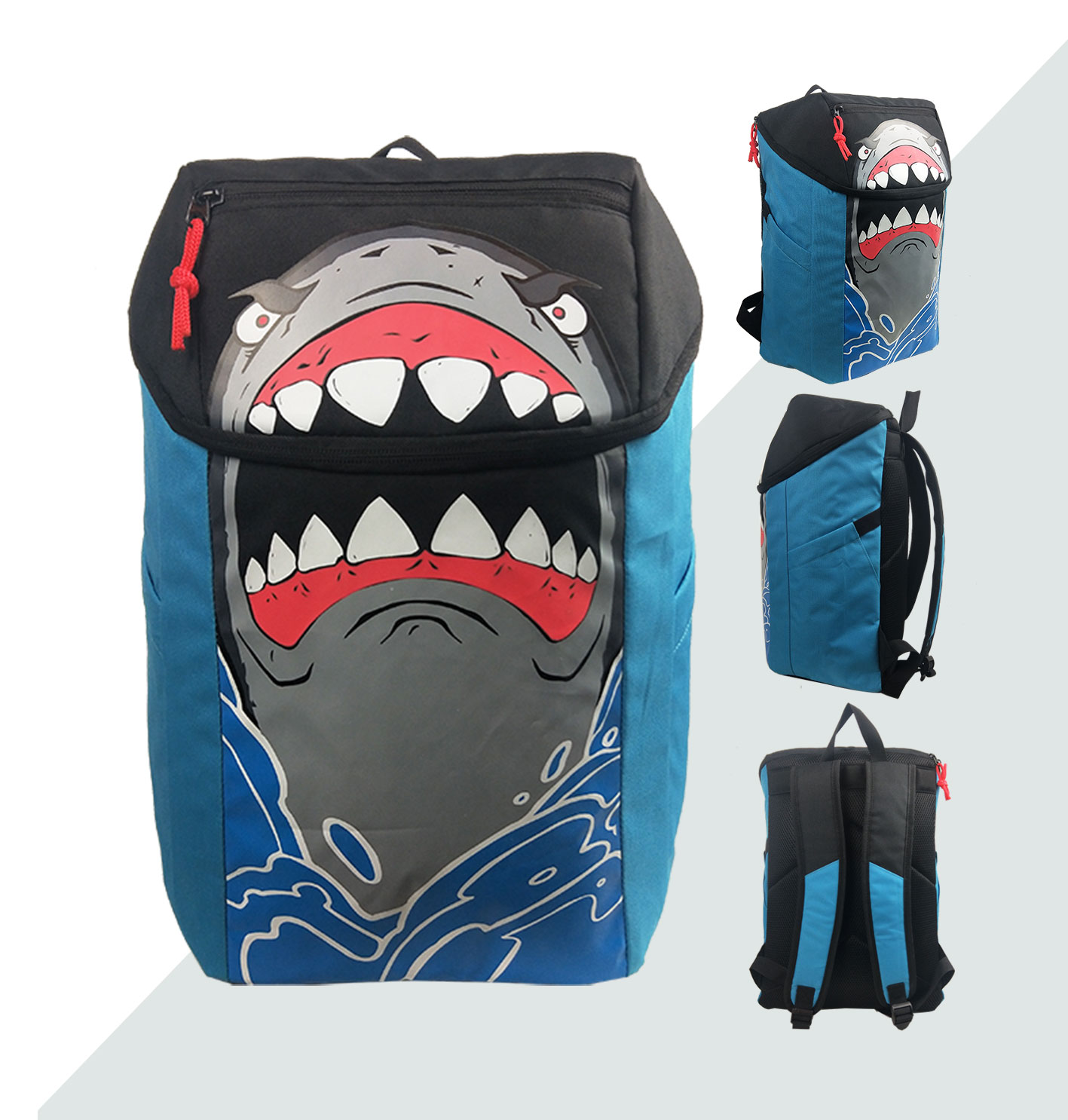 ○ 2020 New Fashion Heo Selling Cartoon Shark Backpack