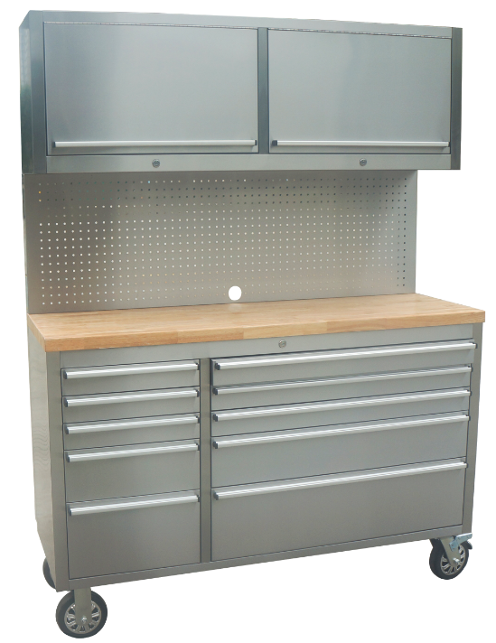 55 inch tool chest with top cabinet