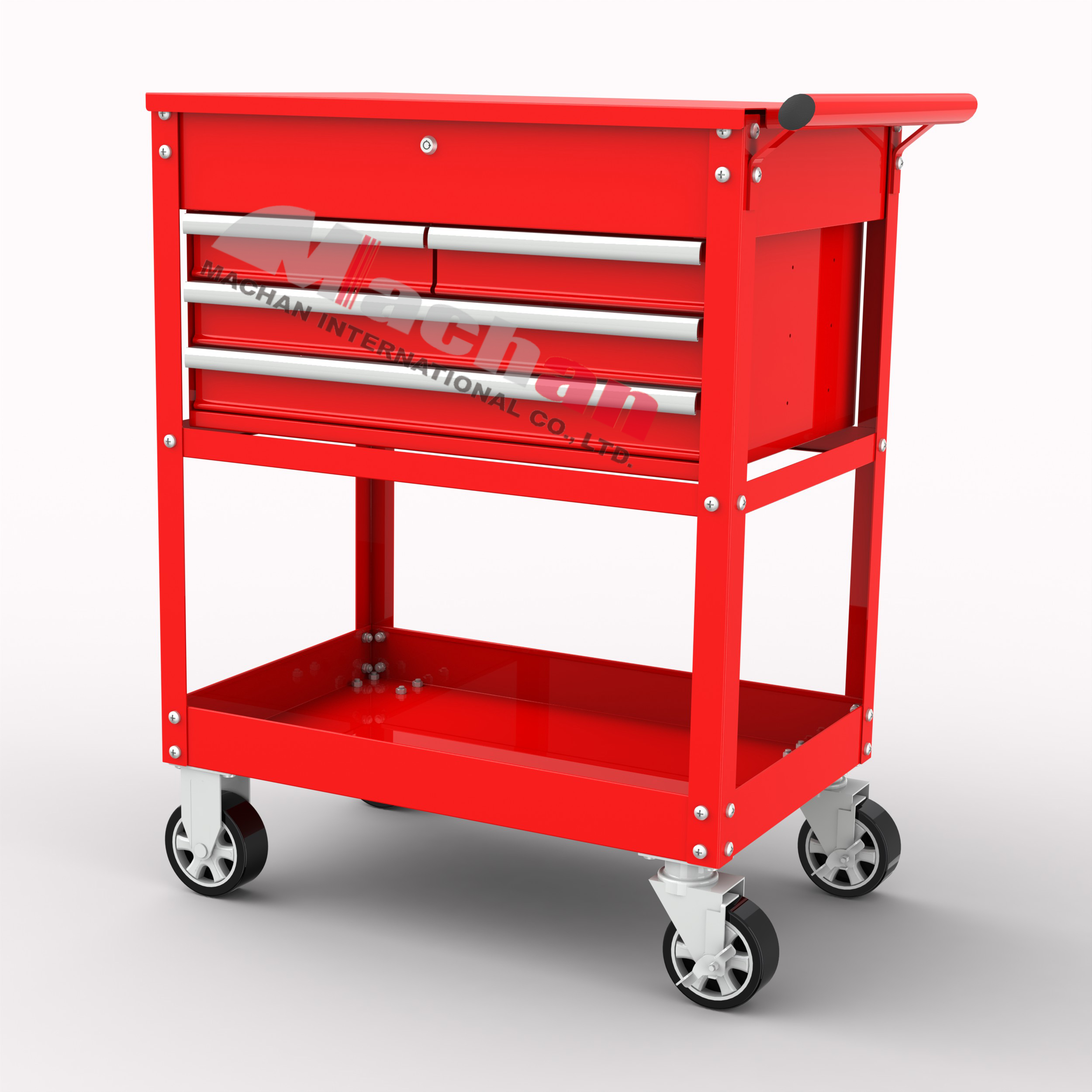 33" 4 drawer service cart
