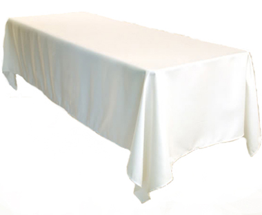 solid polyester rectangle table cloth